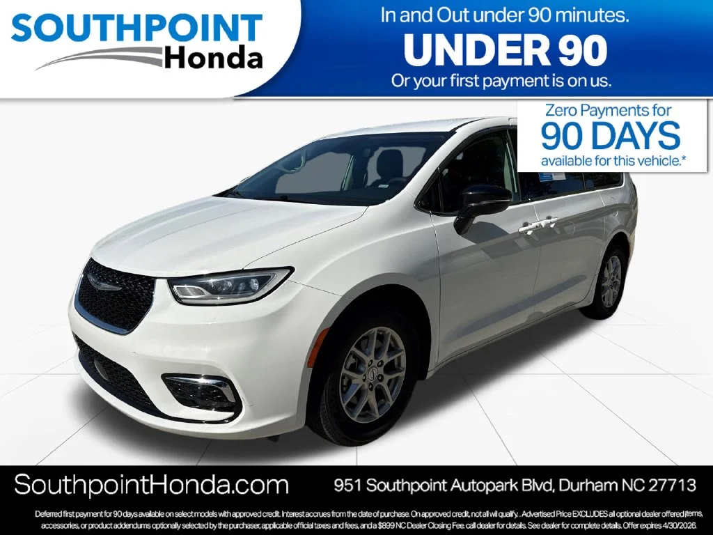 Used 2024 Bright White Clearcoat Chrysler Touring L image 3