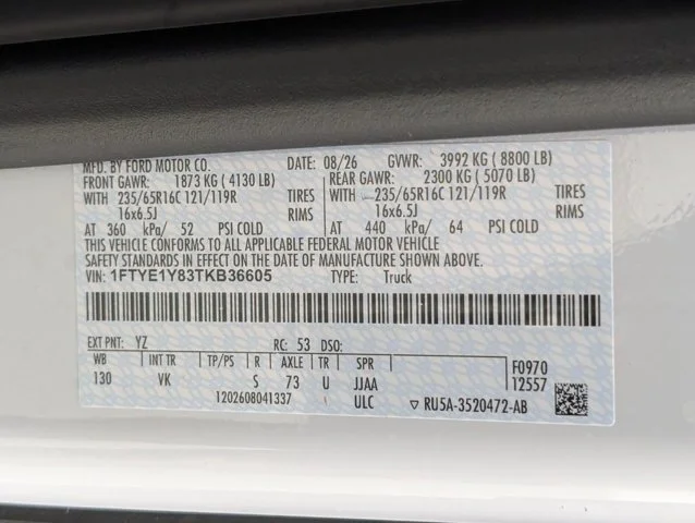 New 2026 Oxford White Ford Cargo Van image 45