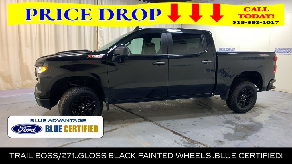 Certified Used 2024 Black Chevrolet Custom Trail Boss image 6