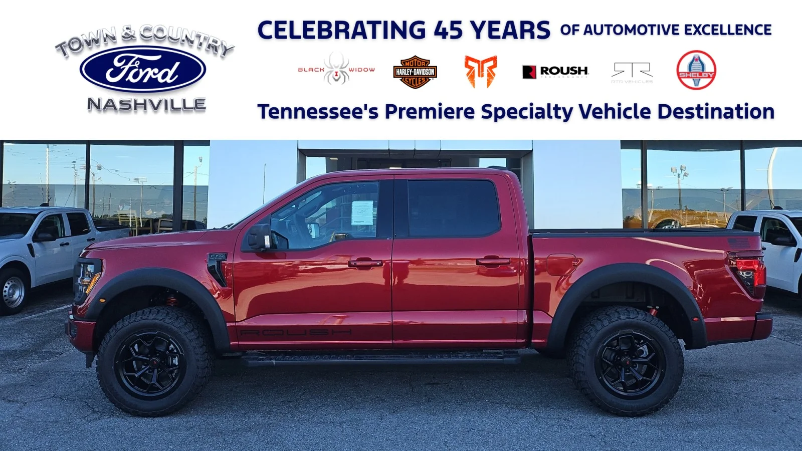 New 2026 Ruby Red Metallic Tinted Clearcoat Ford ROUSH Off-Road 4WD image 1