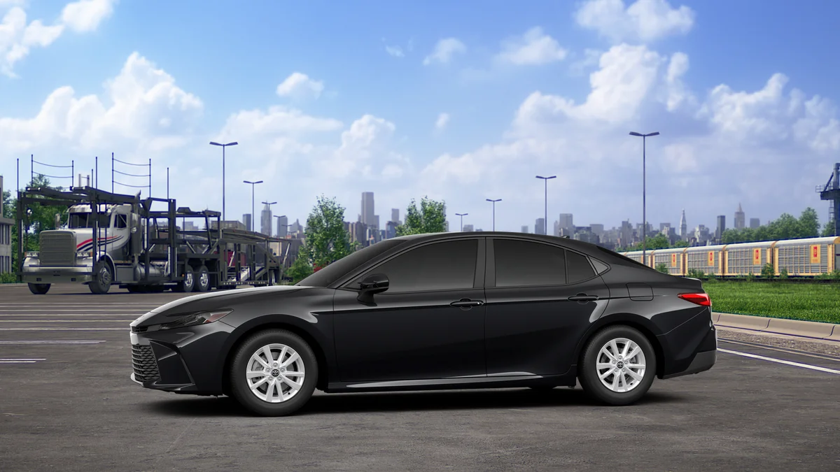 New 2026 Midnight Black Metallic Toyota LE image 3