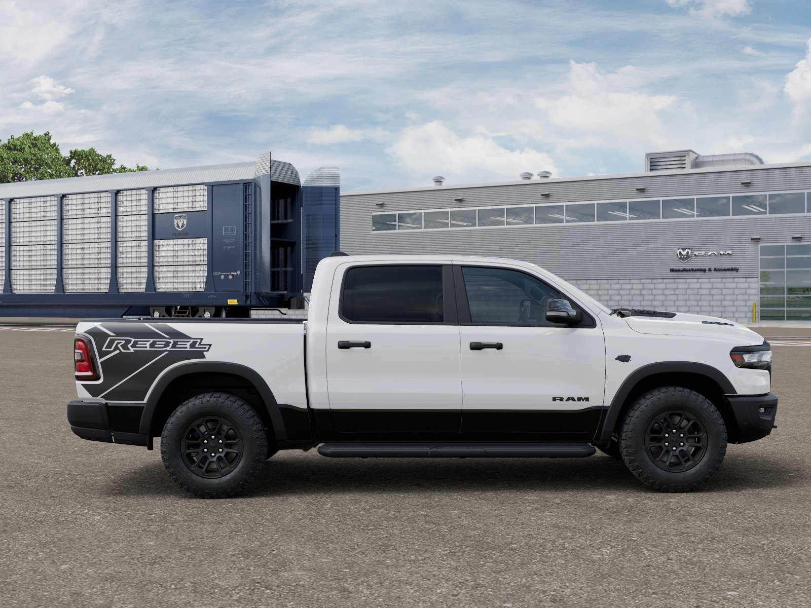 New 2027 Bright White Clear-Coat Exterior Paint RAM REBEL image 12