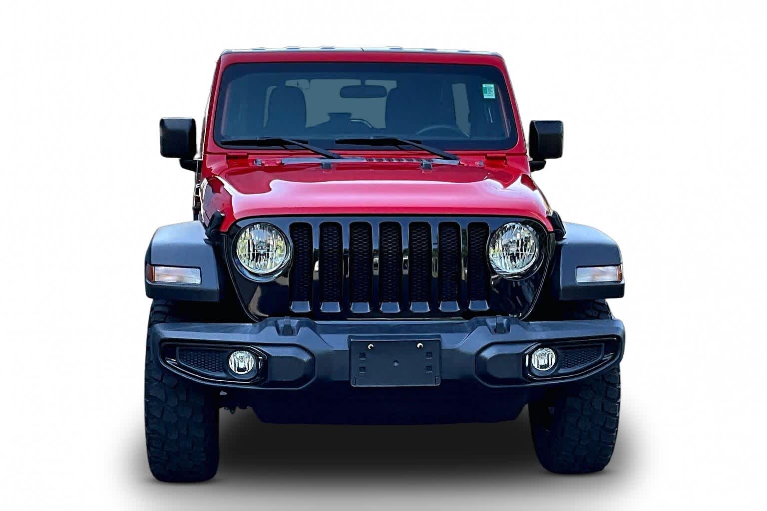 Used 2022 Firecracker Red Clearcoat Jeep Unlimited Willys Sport image 4