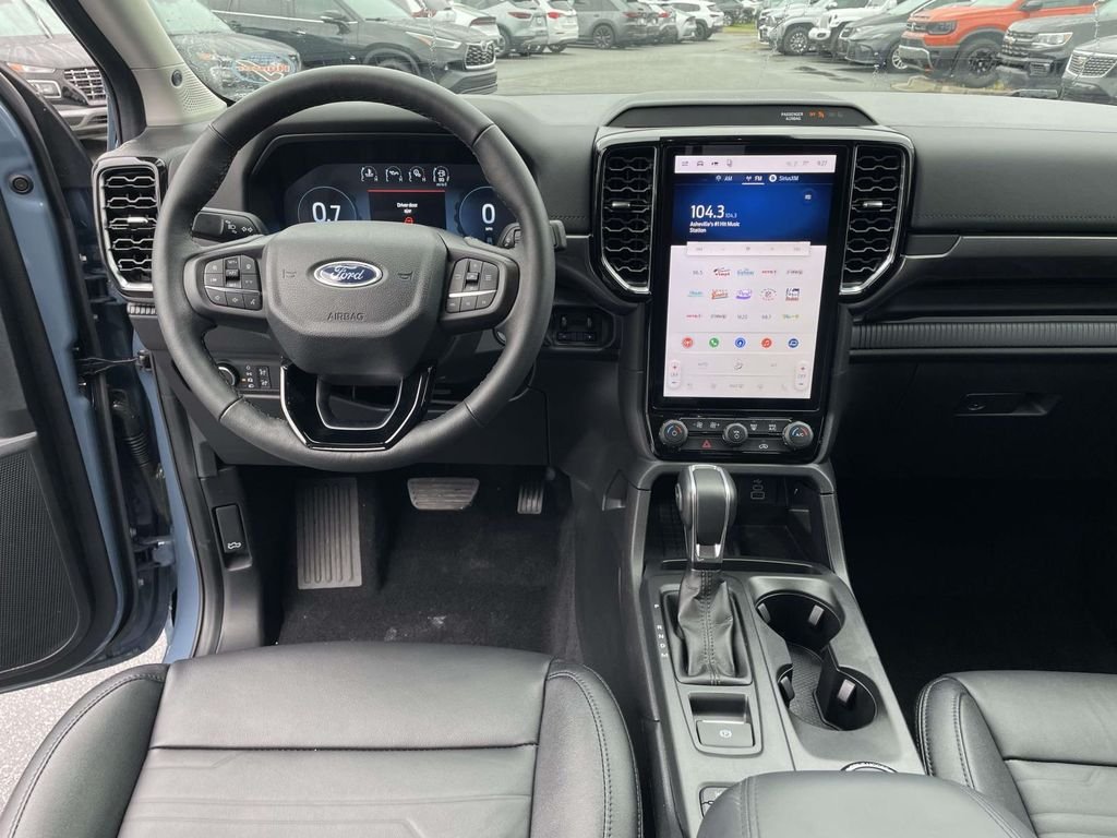 Used 2025 Azure Gray Metallic Tri-Coat Ford LARIAT image 4