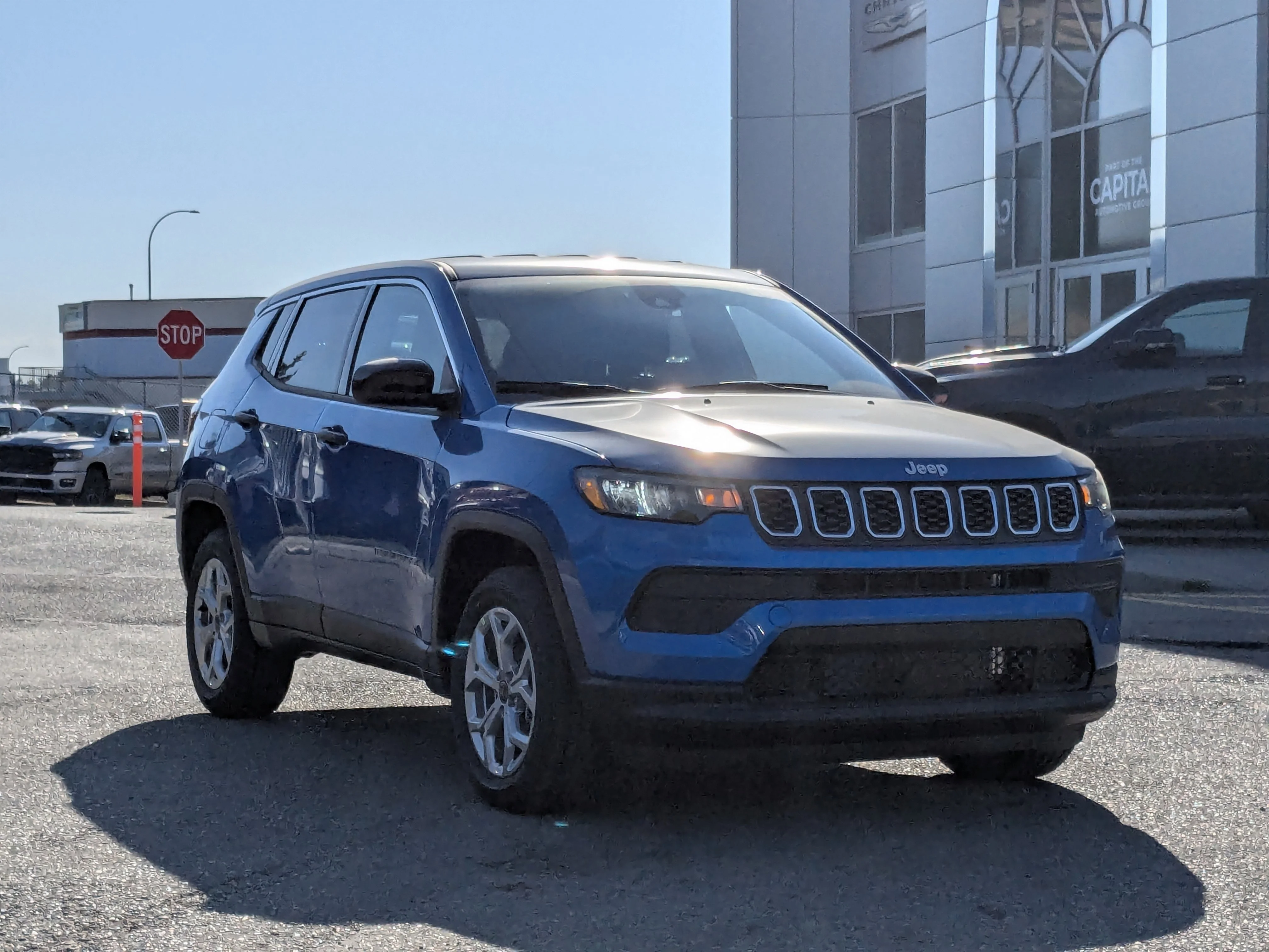 New 2025 Blue Jeep Sport - - Forward Collision Warning - LED Head Lamps - Heated Seats and More! image 2