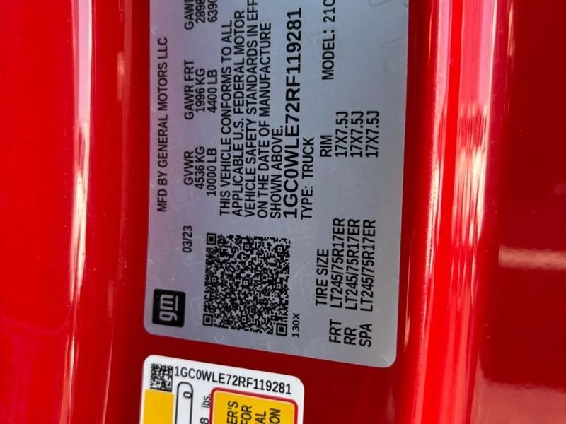 Used 2024 Red Hot Chevrolet Work Truck image 16