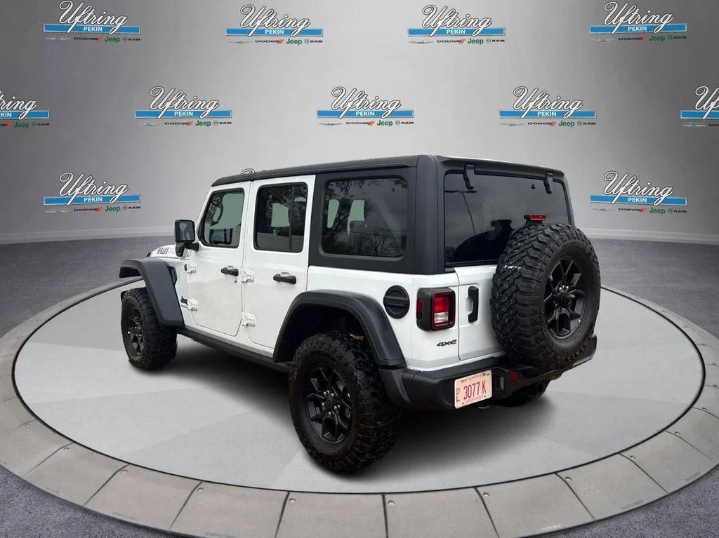 Used 2025 Bright White Clearcoat Jeep Willys image 5