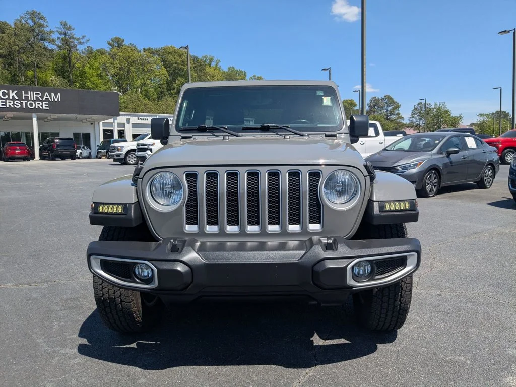 Used 2022 Sting-Gray Clearcoat Jeep Unlimited Sahara image 2