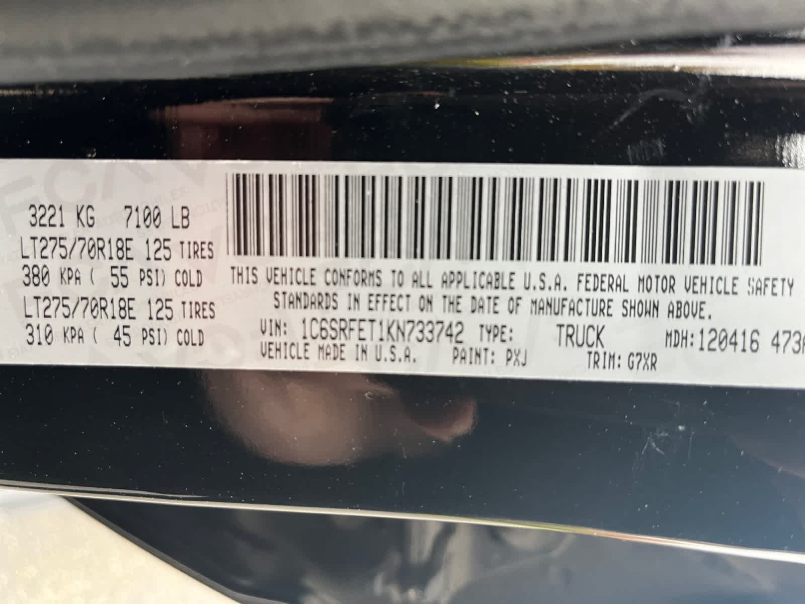 Used 2019 Diamond Black Crystal Pearlcoat Ram Rebel image 22
