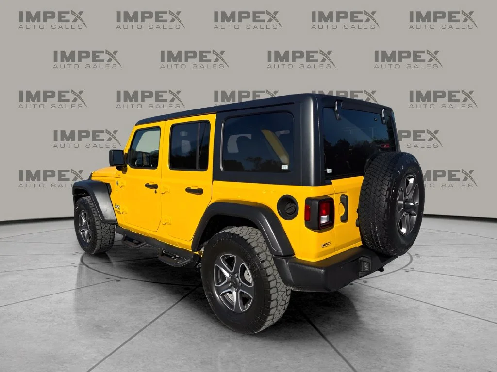 Used 2020 Yellow Jeep Unlimited Sport S image 3