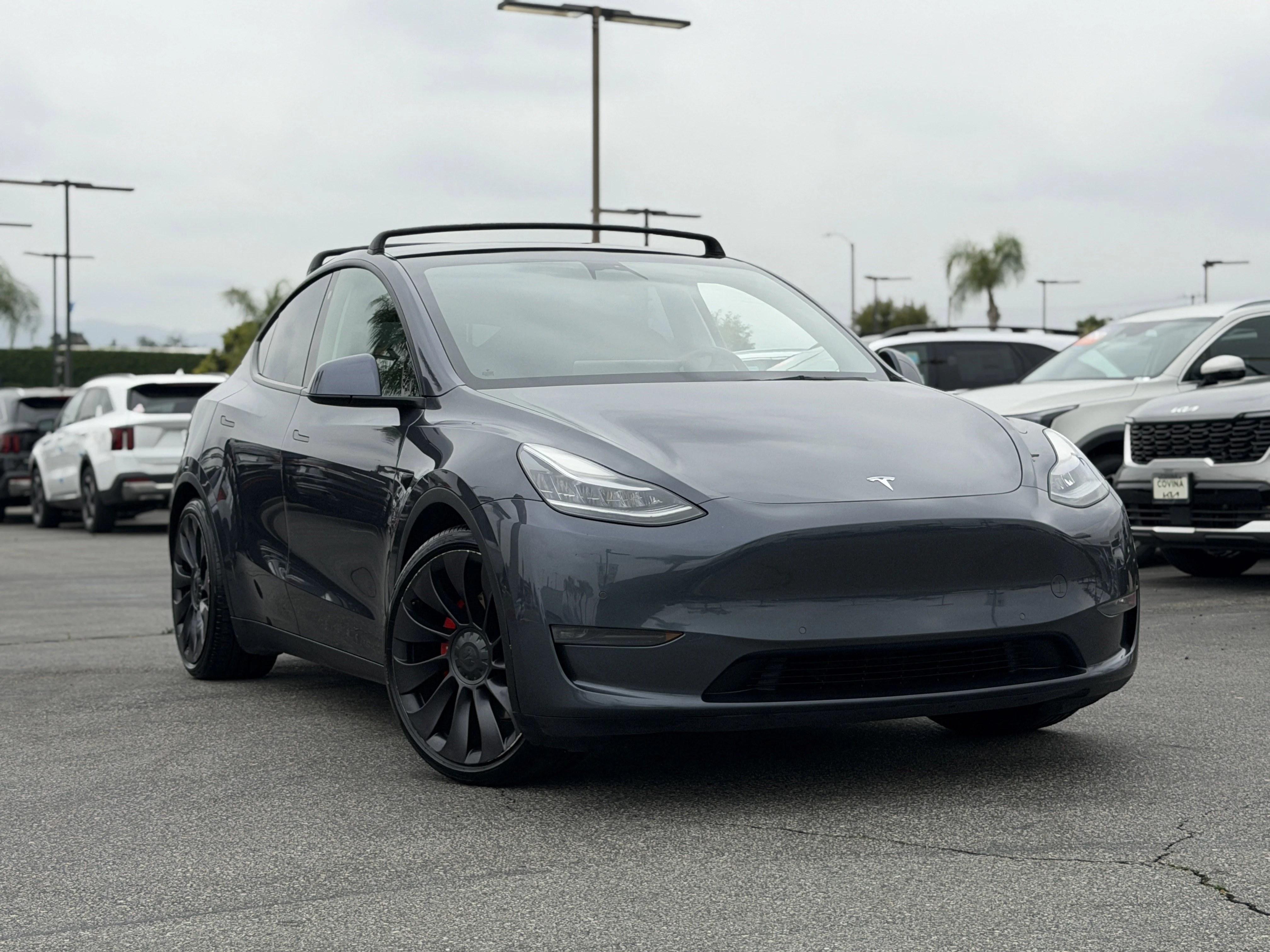 Used 2021 Tesla Model Y Performance with VIN 5YJYGDEF4MF098038 for sale in Covina, CA