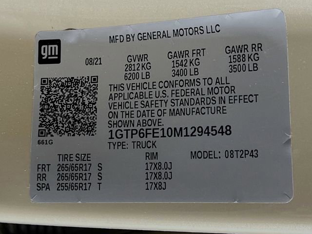 Used 2021 DESERT SAND METALLIC GMC 4WD AT4 w/Leather image 19