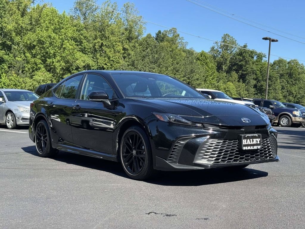 Used 2025 Black Toyota SE image 2