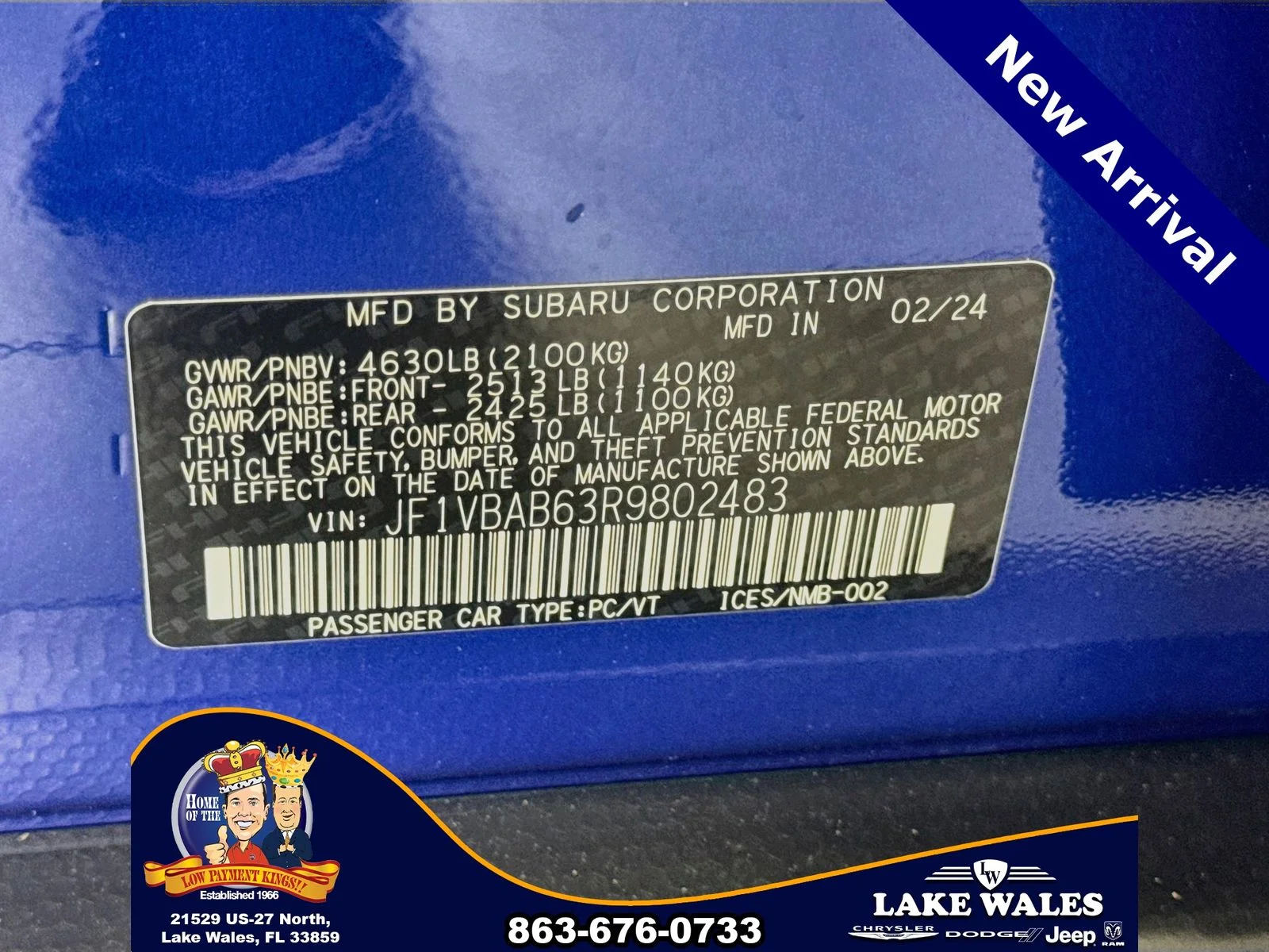 Certified Used 2024 Blue Subaru Base image 29