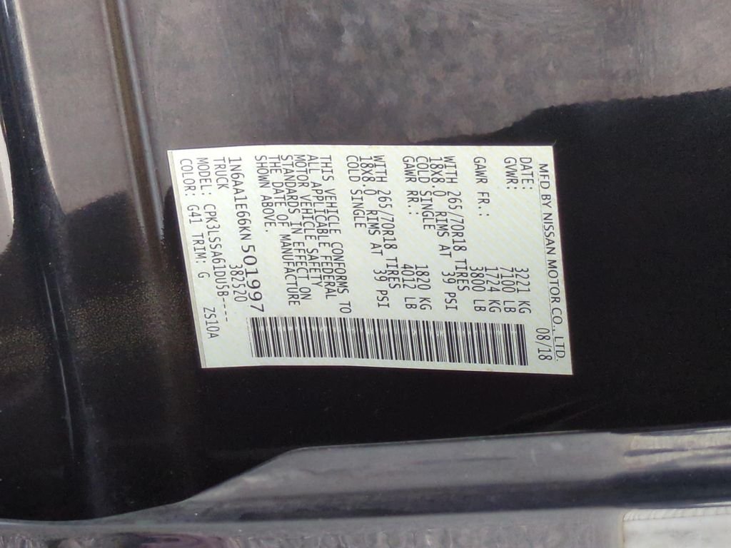 Used 2019 Black Nissan SV image 23