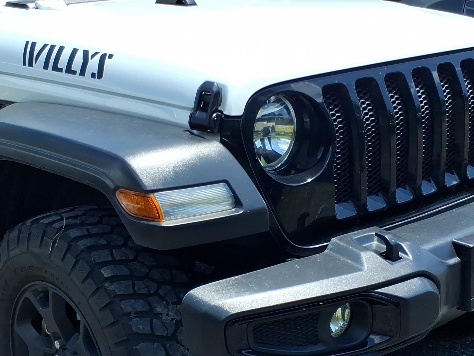 Used 2022 Bright White Clearcoat Jeep Unlimited Willys Sport image 6
