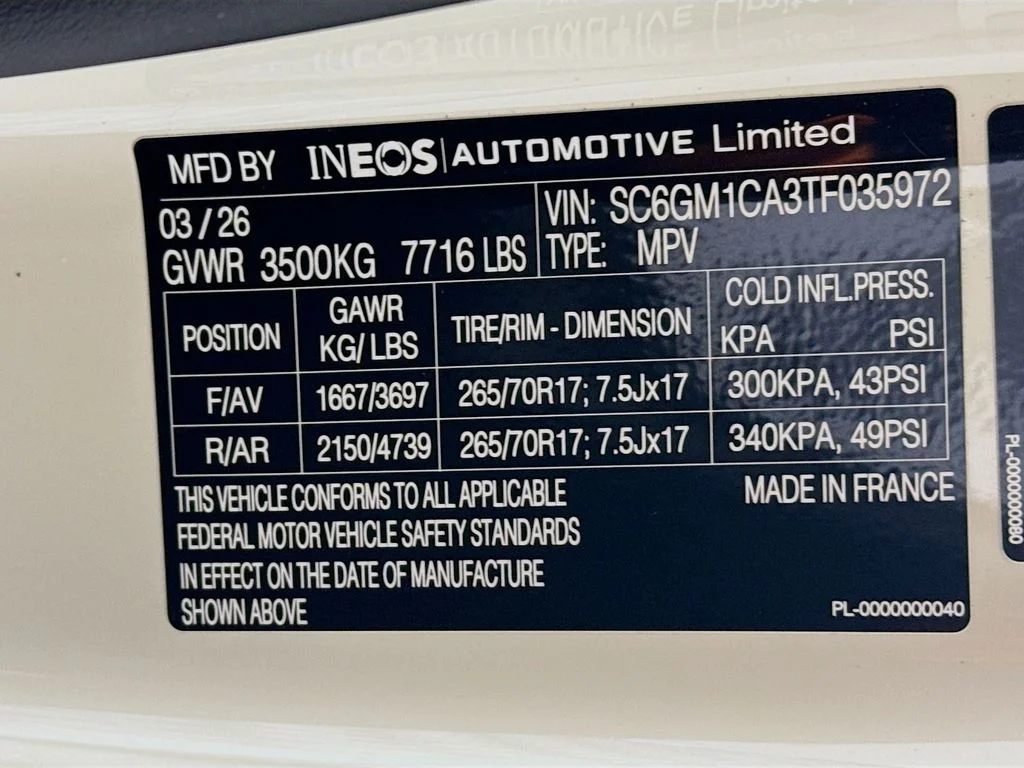 New 2026 White INEOS  image 25