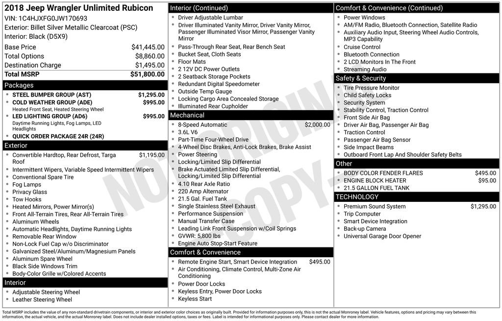 Used 2018 Silver Jeep Unlimited Rubicon image 35