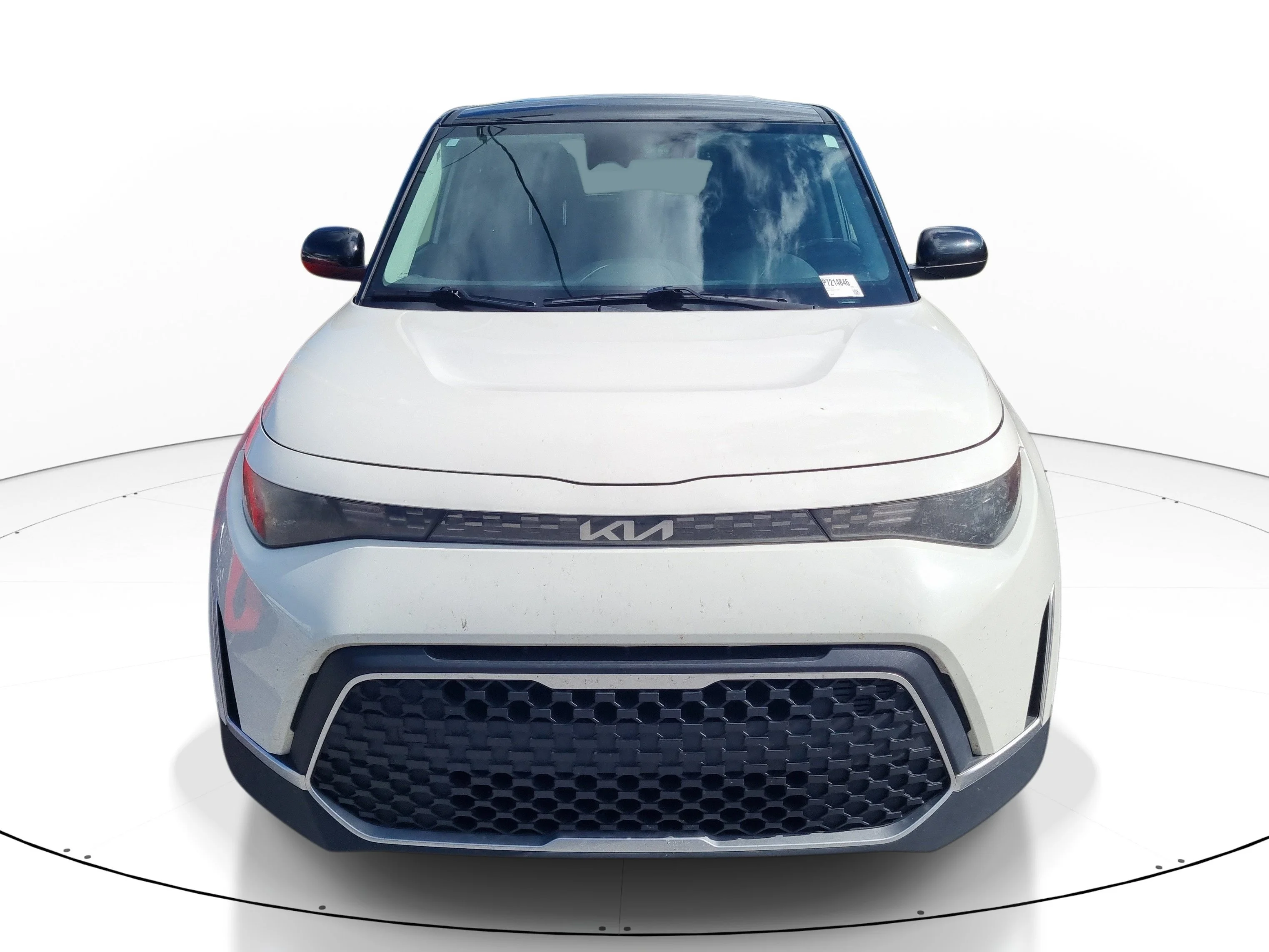 Used 2023 Clear White w/Black Roof Kia S image 1