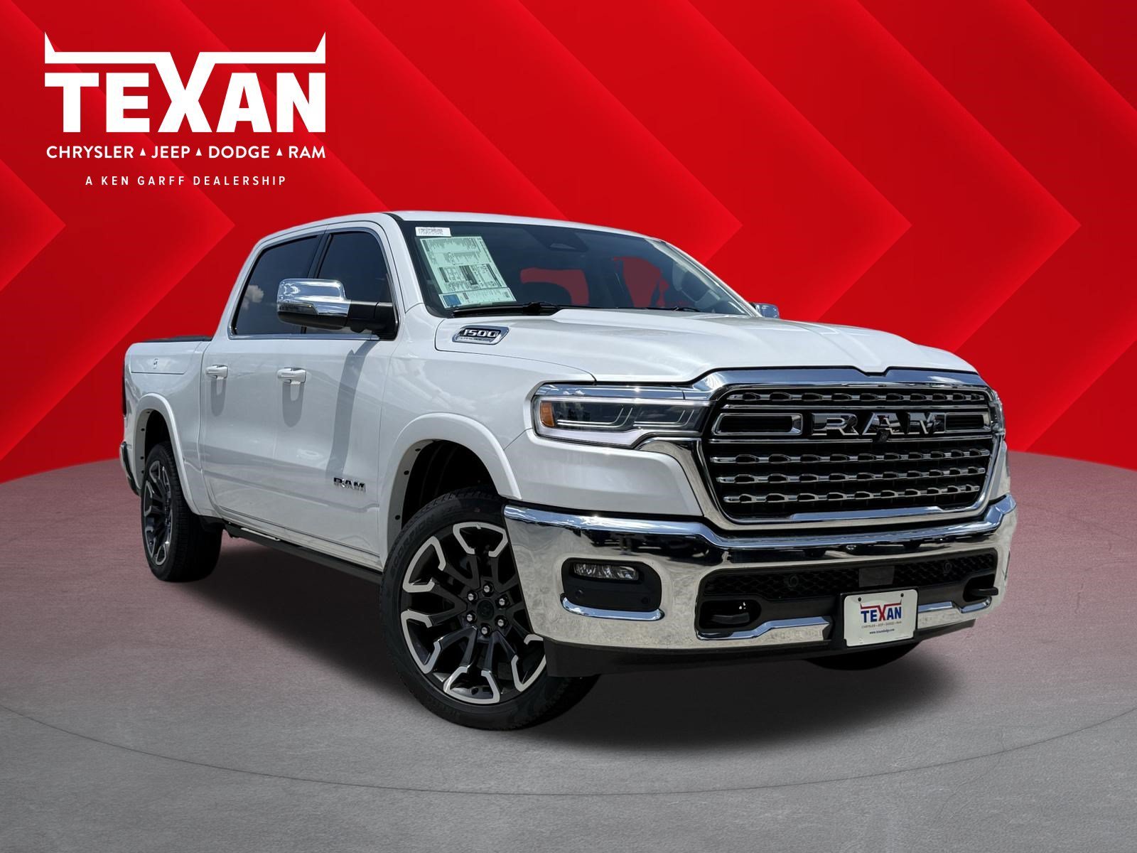 New 2026 Ivory White Tri-Coat Pearl-Coat Exterior Paint RAM Longhorn image 1