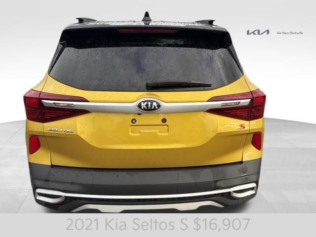 Certified Used 2021 Yellow Kia S image 7