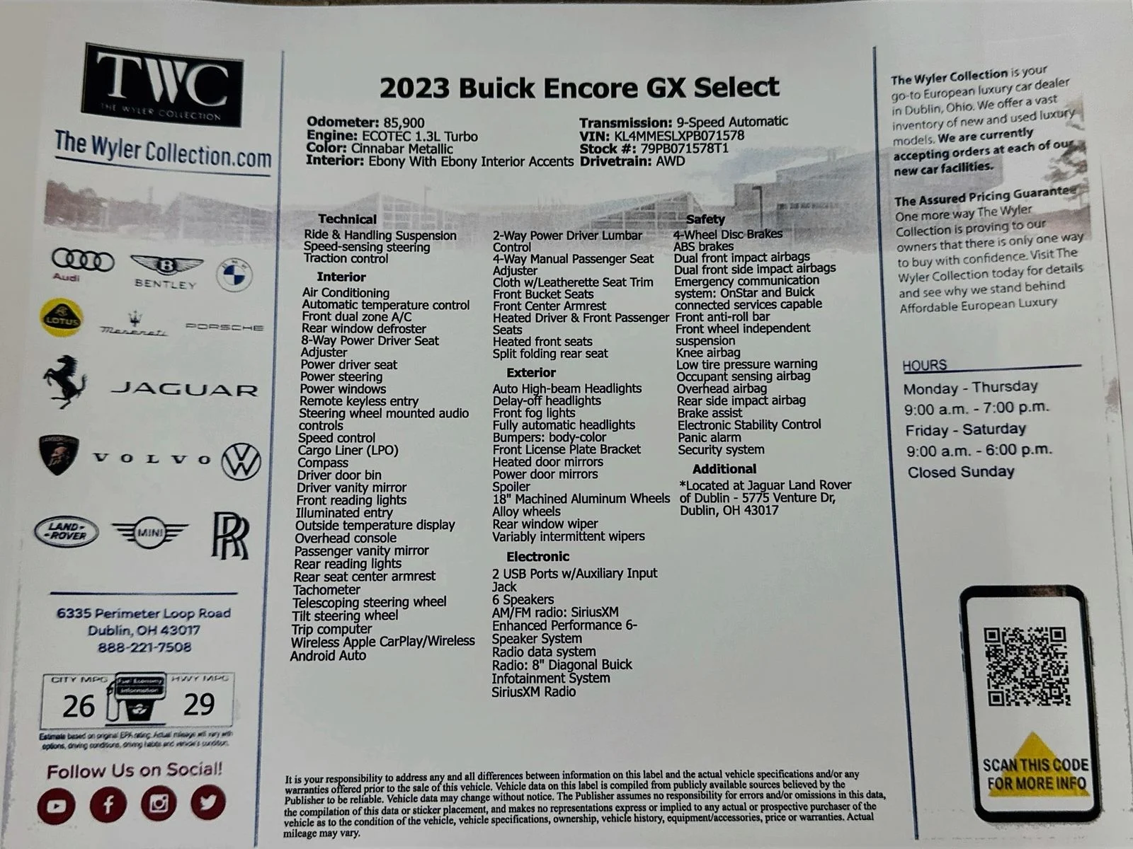 Used 2023 Red Buick  image 47