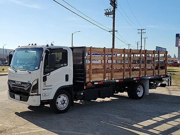 Certified Used 2025 White Isuzu Stakebed image 7