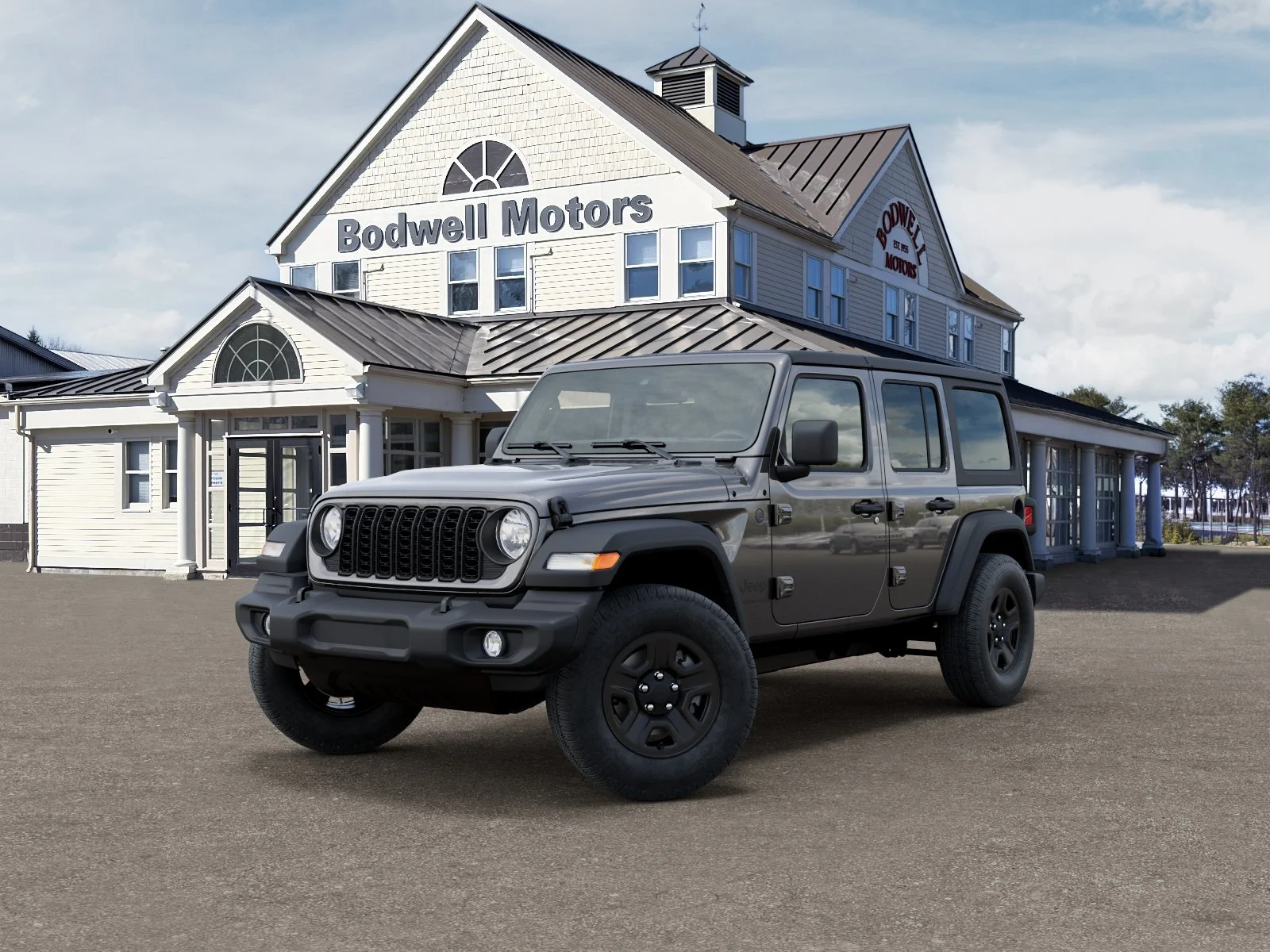 New 2026 Granite Crystal Metallic Clear-Coat Exterior Paint Jeep 4-Door Sport image 27