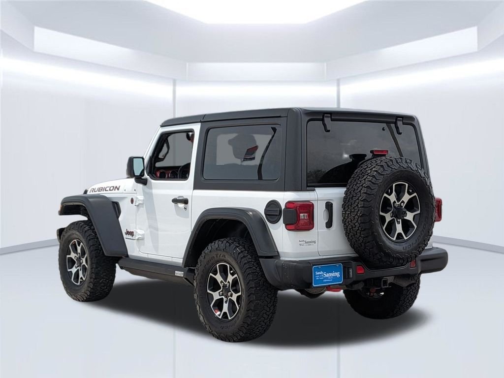 Used 2021 Bright White Clearcoat Jeep Rubicon image 4