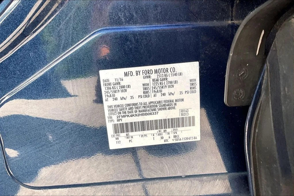 Used 2017 Blue Ford Titanium image 32