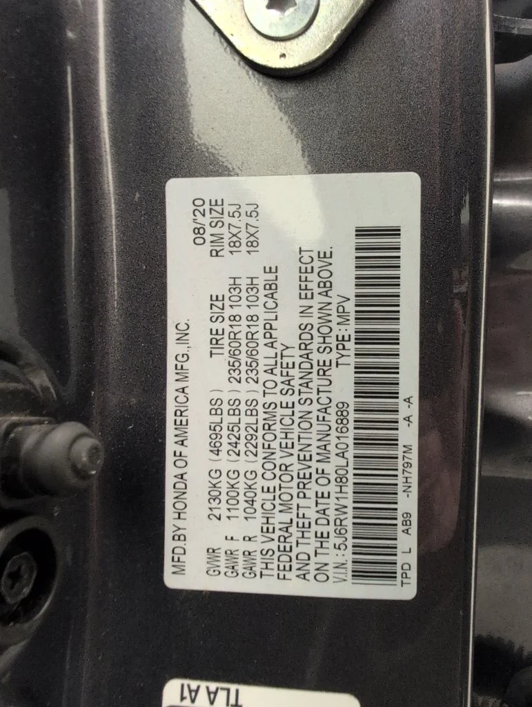 Used 2020 Gray Honda EX-L image 36