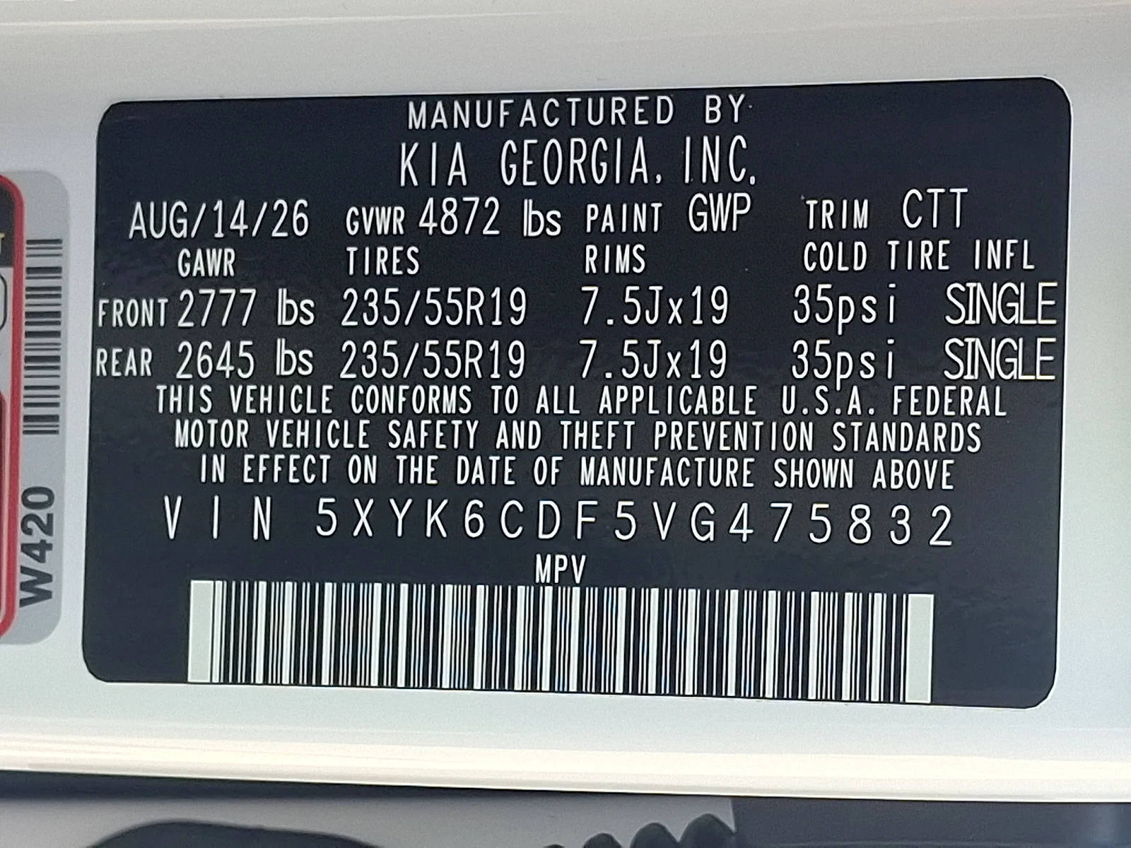 New 2027 White Kia X-Line image 22