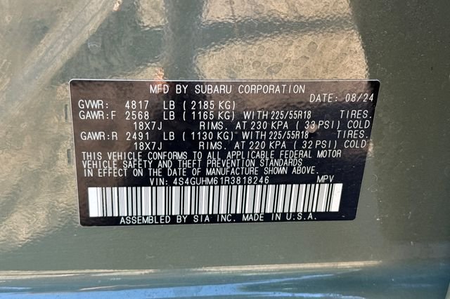Certified Used 2024 Green Subaru Limited image 42