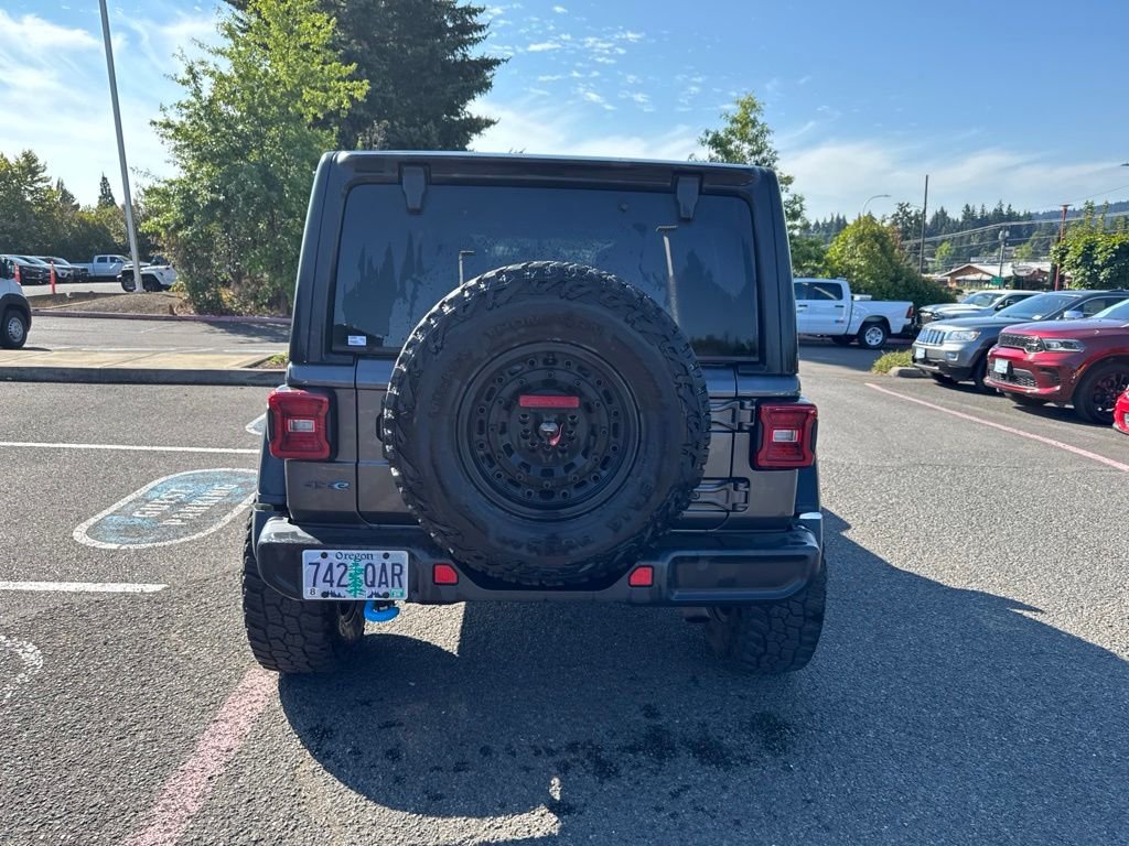 Used 2022 Gray Jeep Unlimited Rubicon 4xe image 6