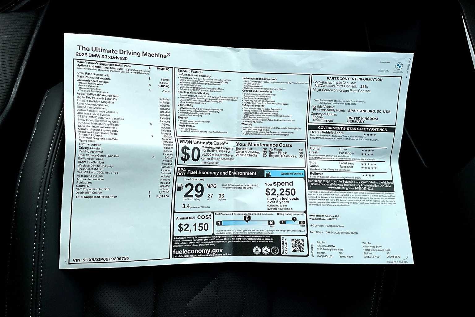 New 2026 Arctic Race Blue Metallic BMW 30 xDrive image 18