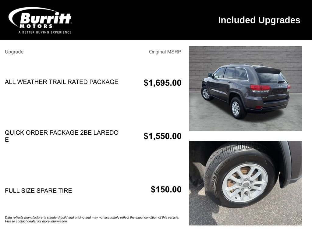 Used 2019 Gray Jeep Laredo E image 3