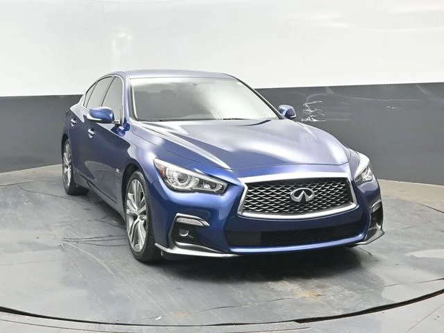Certified Used 2019 Blue INFINITI 3.0t LUXE image 2