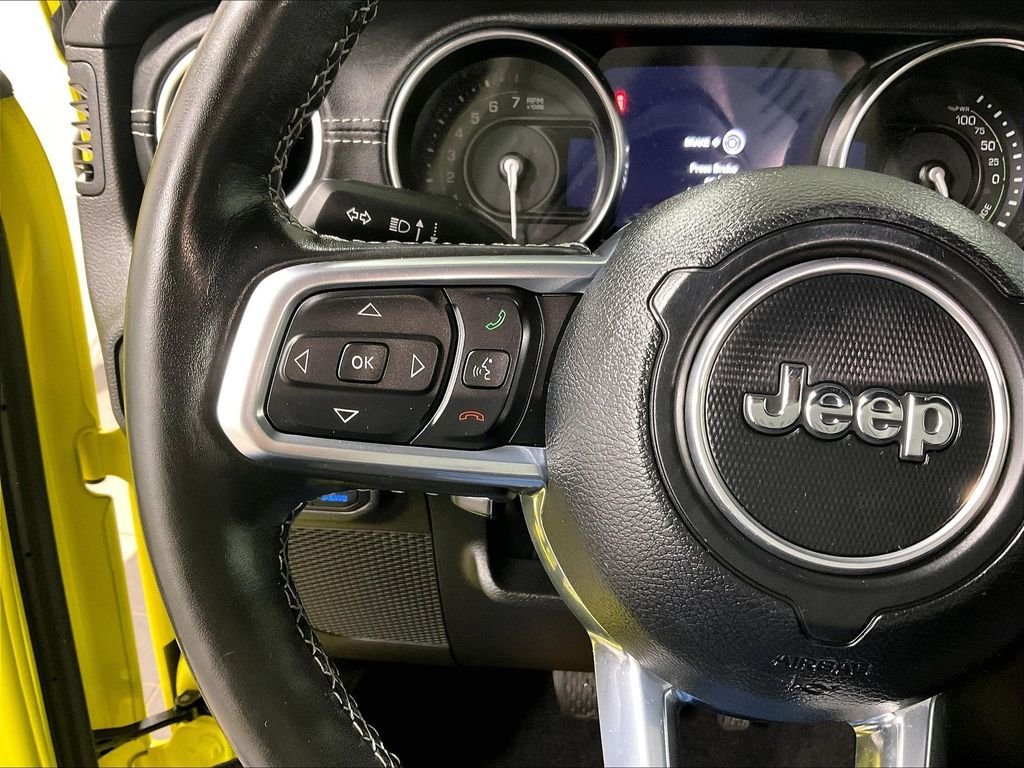 Used 2022 Yellow Jeep Unlimited Sahara 4xe image 22