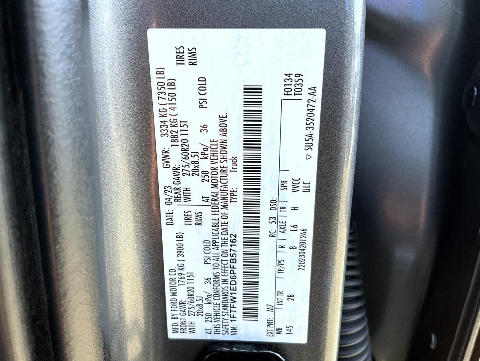 Used 2023 Gray Ford Lariat image 29