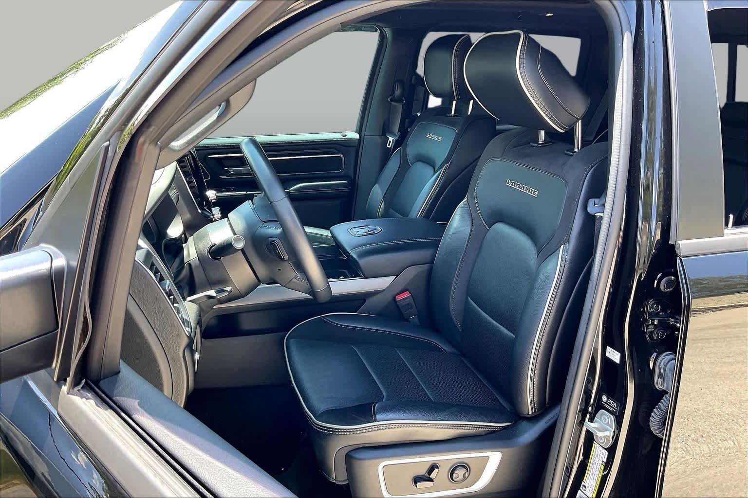 Used 2024 Diamond Black Crystal Pearlcoat Ram Laramie image 9