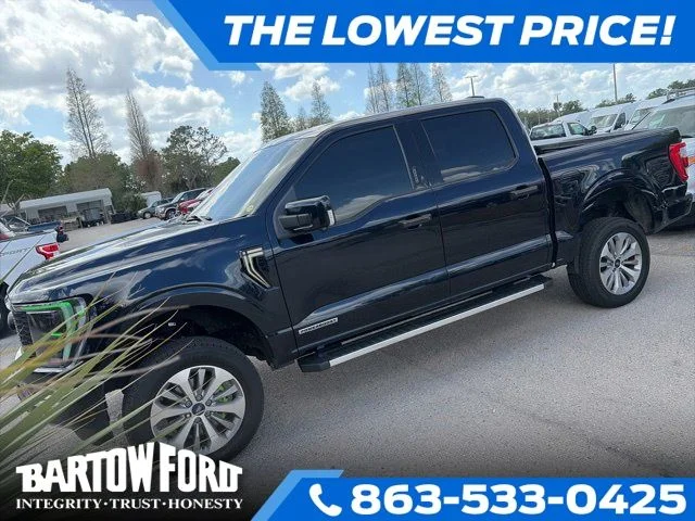 Used 2022 Blue Ford Lariat image 1