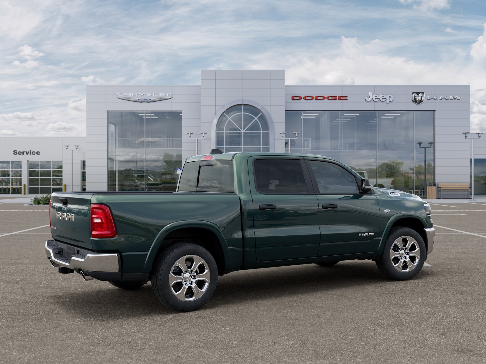 New 2026 Serrano-Green Metallic Exterior Paint RAM Big Horn/Lone Star image 30