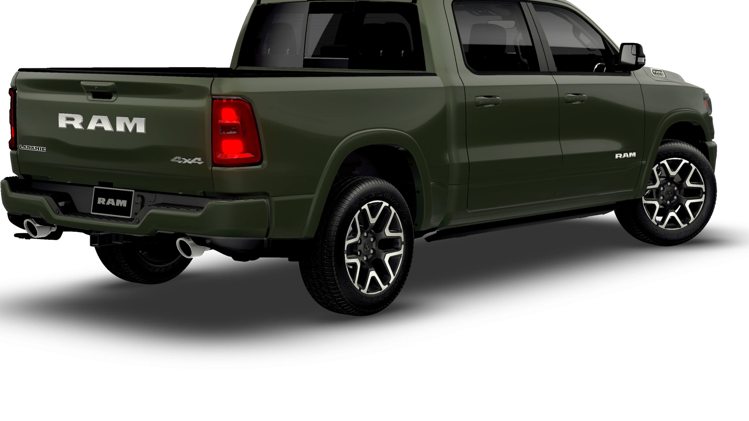 New 2026 Serrano-Green Metallic Exterior Paint RAM LARAMIE image 14