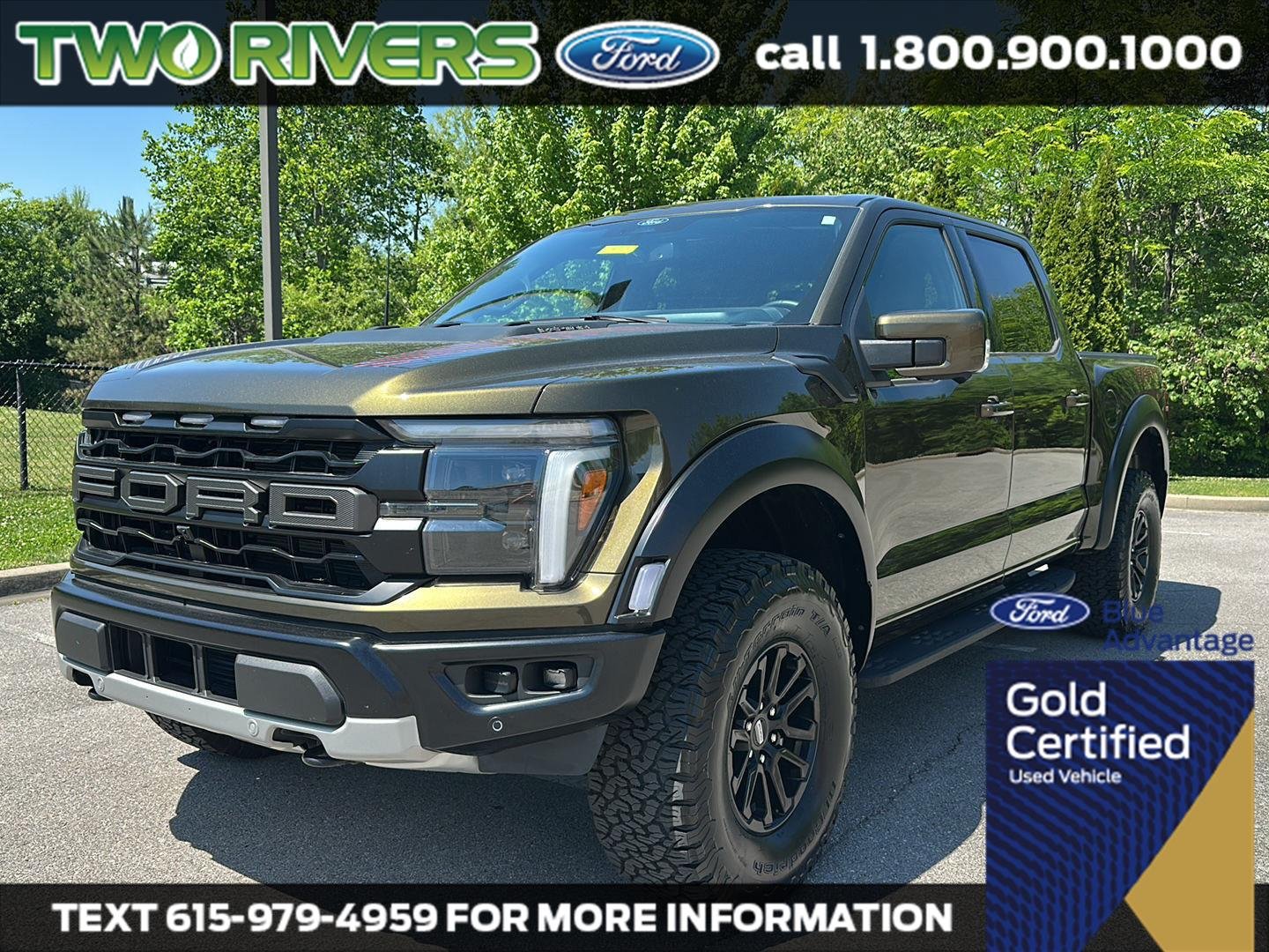 Certified Used 2025 Green Ford Raptor image 1