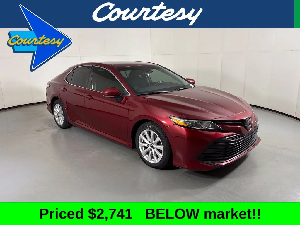 Used 2020 Red Toyota LE image 1