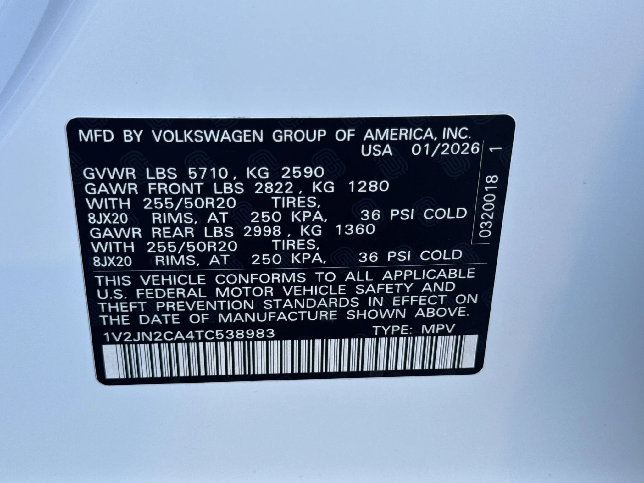 Used 2026 Opal White Pearl Volkswagen 2.0T SE w/Technology image 35
