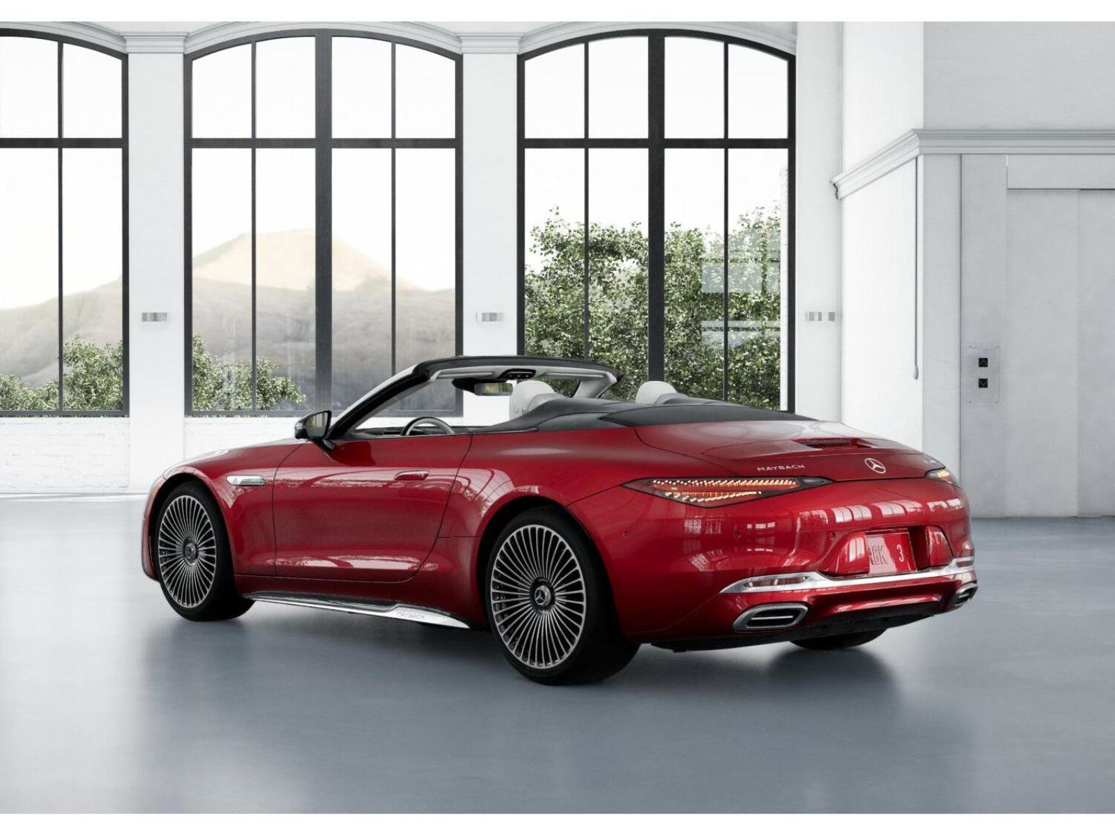 New 2026 MANUFAKTUR garnet red metallic (Red Ambiance) Mercedes-Benz Maybach SL 680 Monogram Series image 29