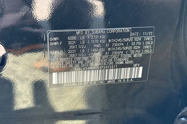 Used 2023 Black Subaru Limited image 36