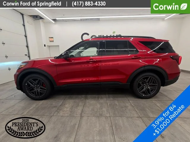 New 2026 Rapid Red Metallic Tinted Clearcoat Ford ST image 2