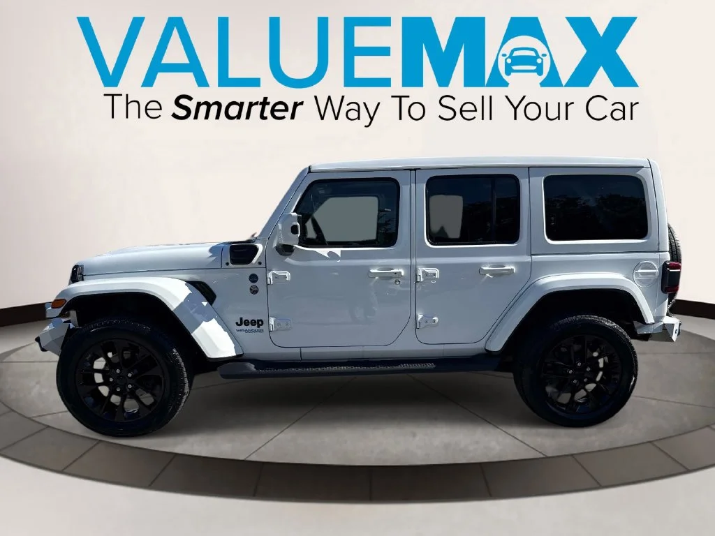 Used 2021 White Jeep Unlimited Sahara 4xe image 7